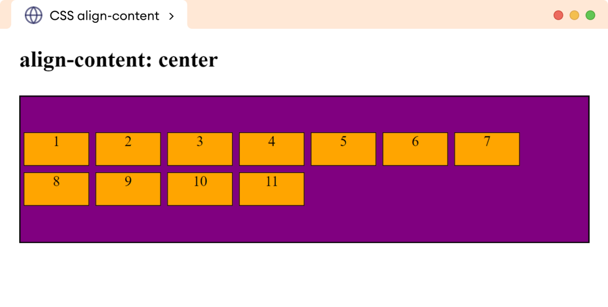 Example: CSS Align Content Example: CSS Align Content