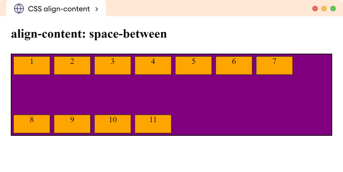 Example: CSS Align Content Example: CSS Align Content