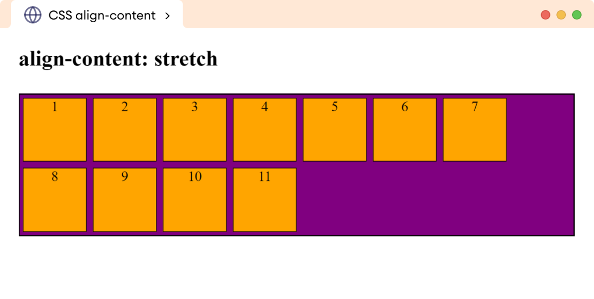 Example: CSS Align Content Example: CSS Align Content