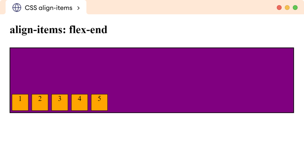 Example: CSS Align Item Example: CSS Align Item