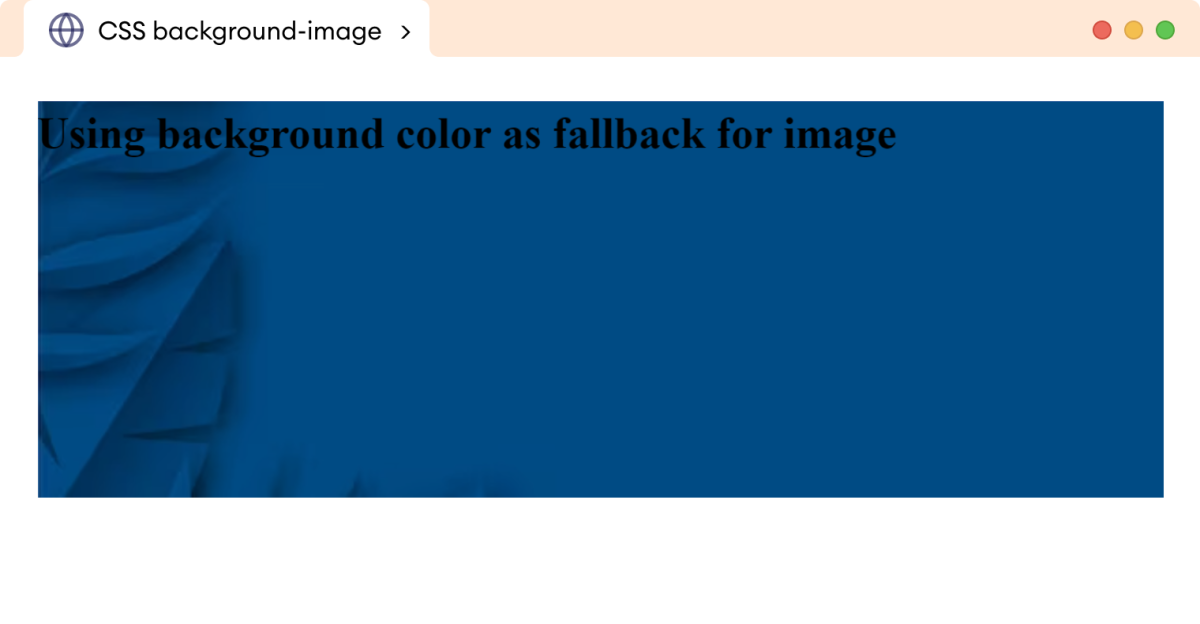 CSS Background Image Fallback Example CSS Background Image Fallback Example Description