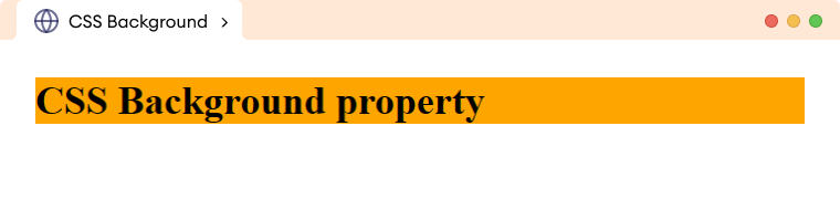CSS Background Property CSS Background Property Description
