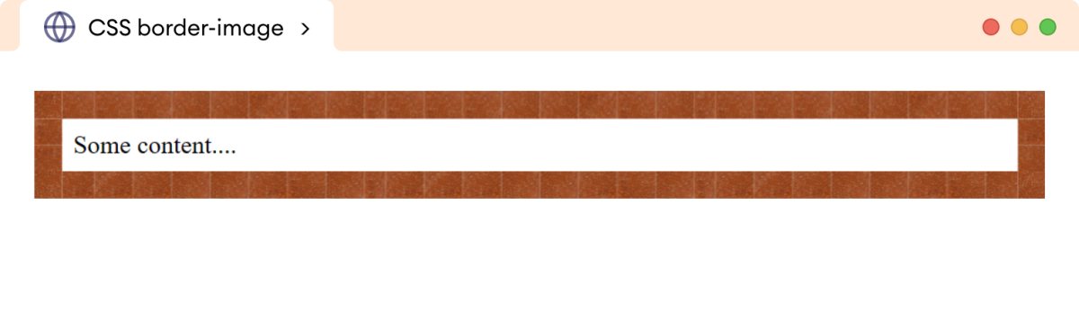CSS Border Image Shorthand Example CSS Border Image Shorthand Example