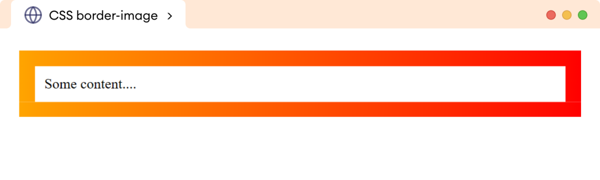 CSS Border Image With Linear Gradient Example CSS Border Image With Linear Gradient Example