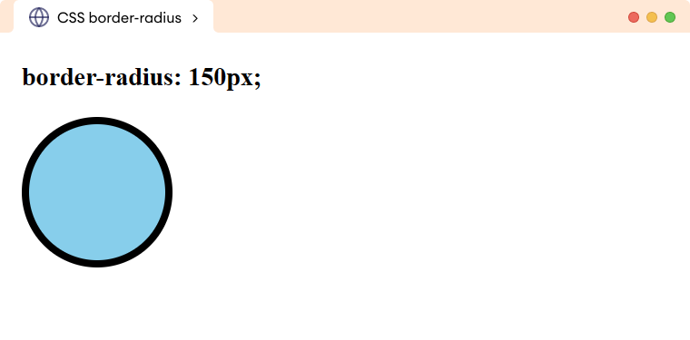 CSS Border Radius Circle Example CSS Border Radius Circle Example