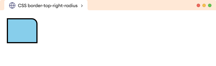 CSS Border Top Right Radius Example CSS Border Top Right Radius Example