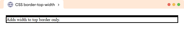 CSS Border Top Width Example CSS Border Top Width Example