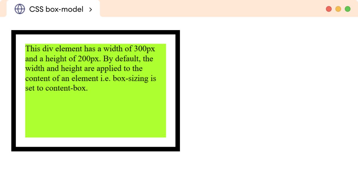 CSS Box Sizing Content Box Example CSS Box Sizing Content Box Example