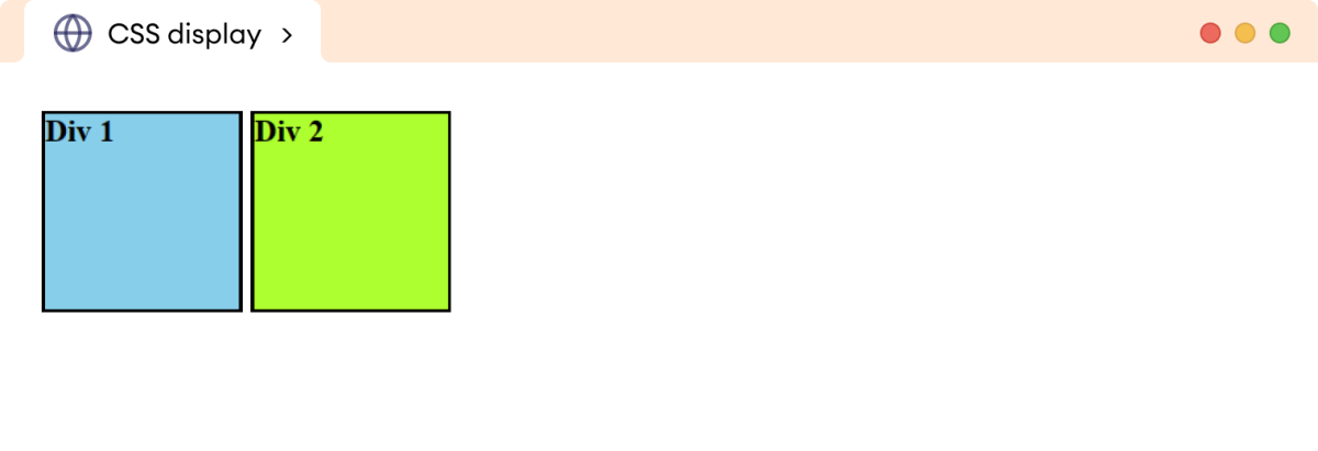 CSS Display Example CSS Display Example
