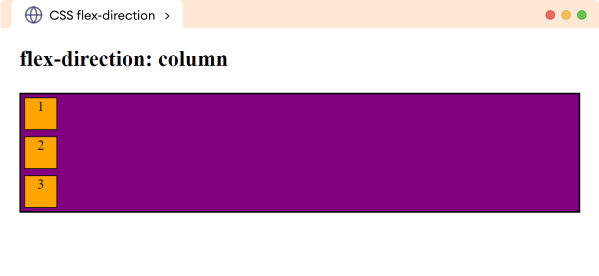 Example: CSS Flex Direction Example: CSS Flex Direction