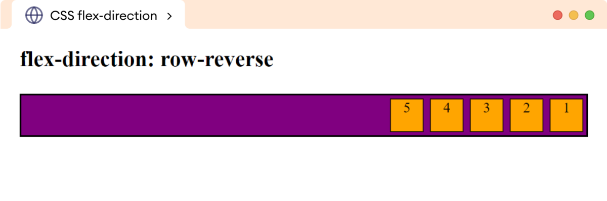 Example: CSS Flex Direction Example: CSS Flex Direction
