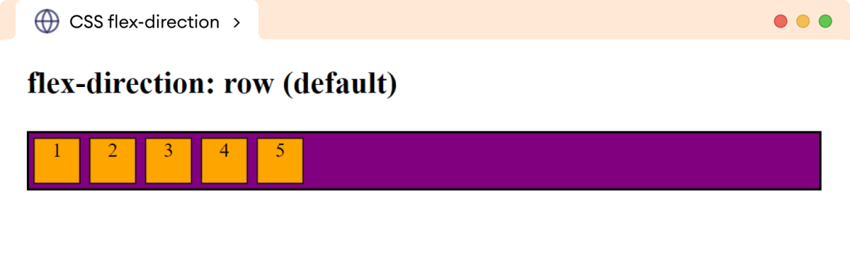 Example: CSS Flex Direction Example: CSS Flex Direction