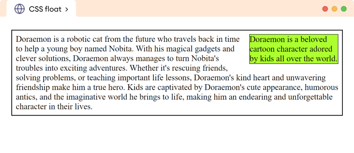 CSS Float With Inline Element CSS Float With Inline Element