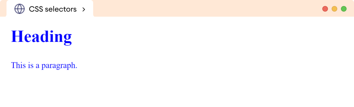 CSS Group Selector Example CSS Group Selector Example