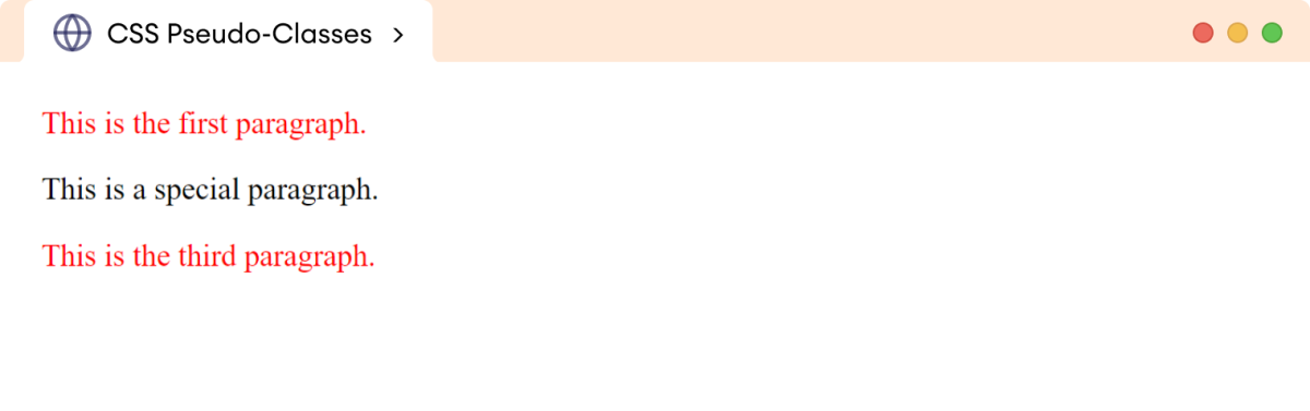 CSS not Pseudo-Class Example CSS not Pseudo-Class Example