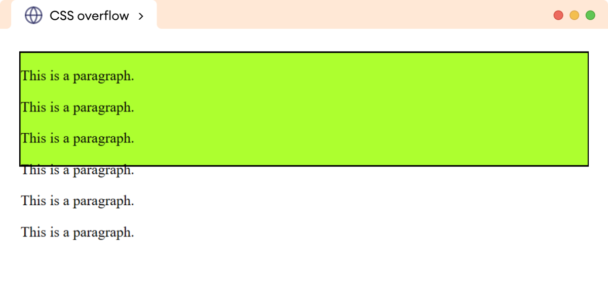 CSS Overflow Example CSS Overflow Example