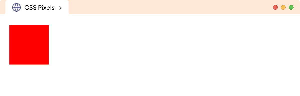 CSS Pixels Example CSS Pixels Example