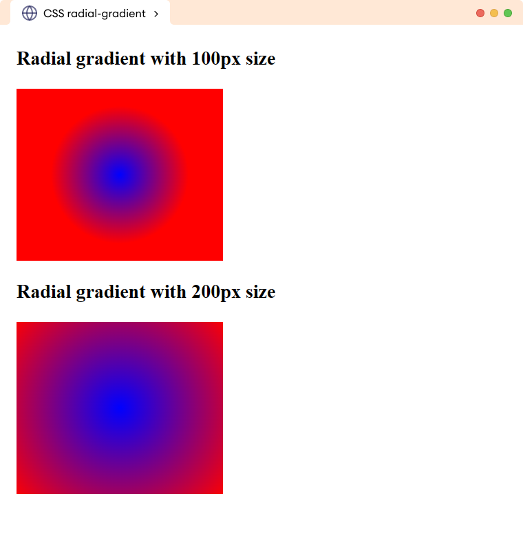 CSS Radial Gradient Having Length Units Size CSS Radial Gradient Having Length Units Size