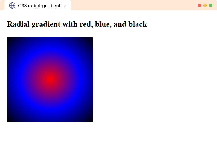 CSS Radial Gradient Multiple Colors Example CSS Radial Gradient Multiple Colors Example