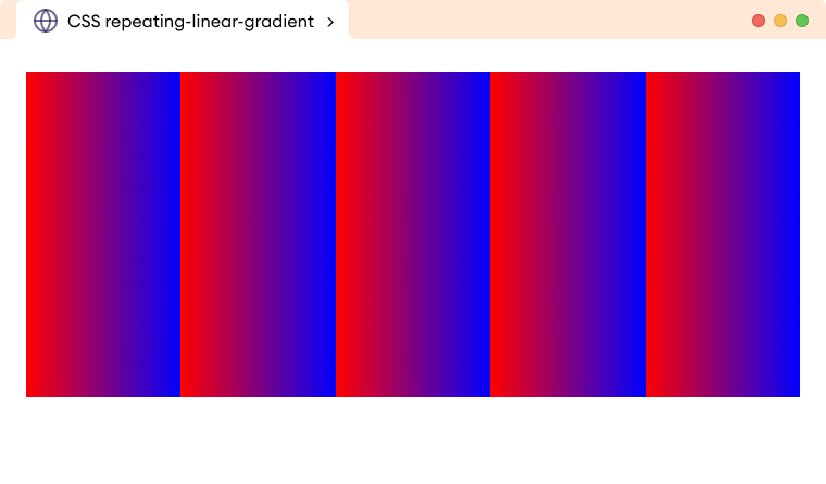 CSS Repeating Linear Gradient Example CSS Repeating Linear Gradient Example