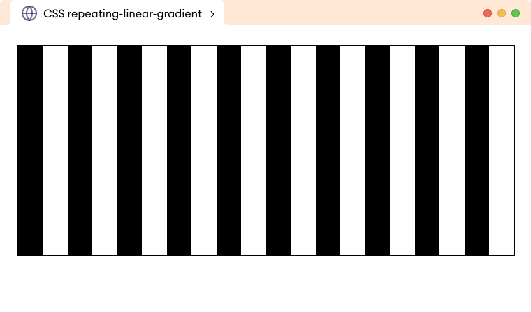 CSS Repeating Linear Gradient Example CSS Repeating Linear Gradient Example