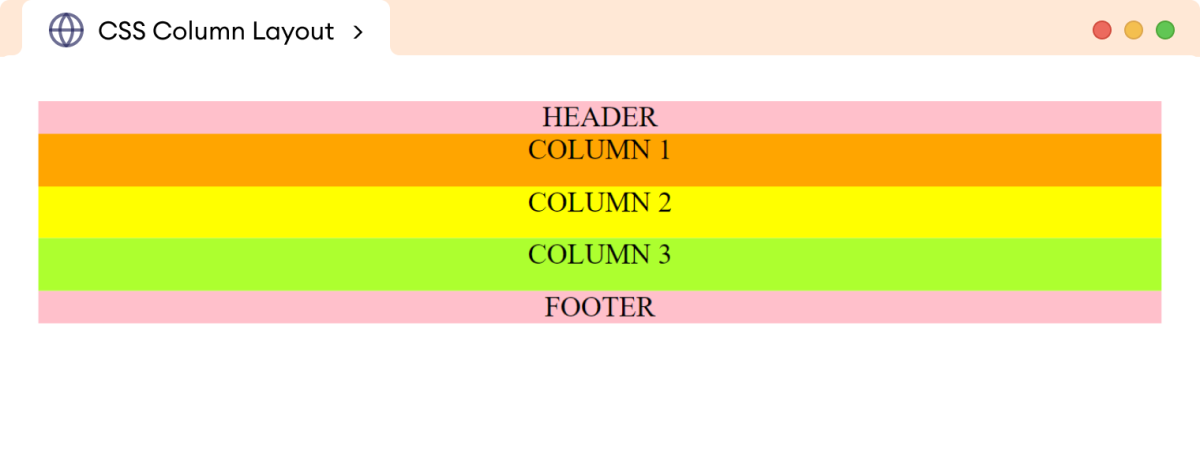CSS Responsive Single Column Layout CSS Responsive Single Column Layout