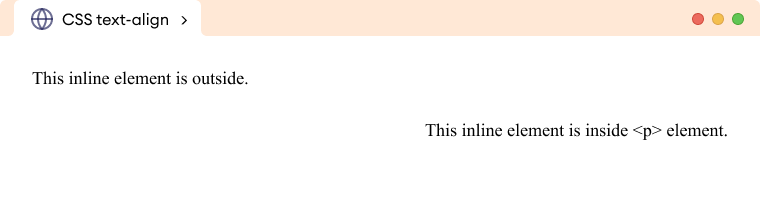 CSS Text Align Inline Element Example CSS Text Align Inline Element Example Description