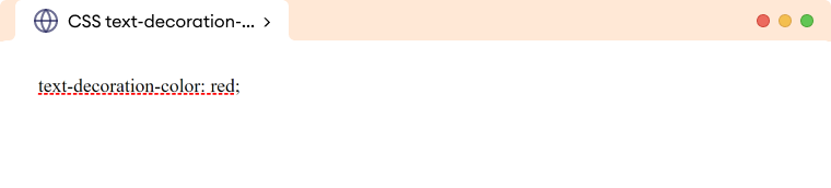 CSS Text Decoration Color Example CSS Text Decoration Color Example