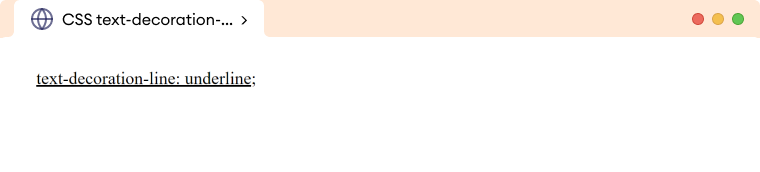 CSS Text Decoration Line Example CSS Text Decoration Line Example Description