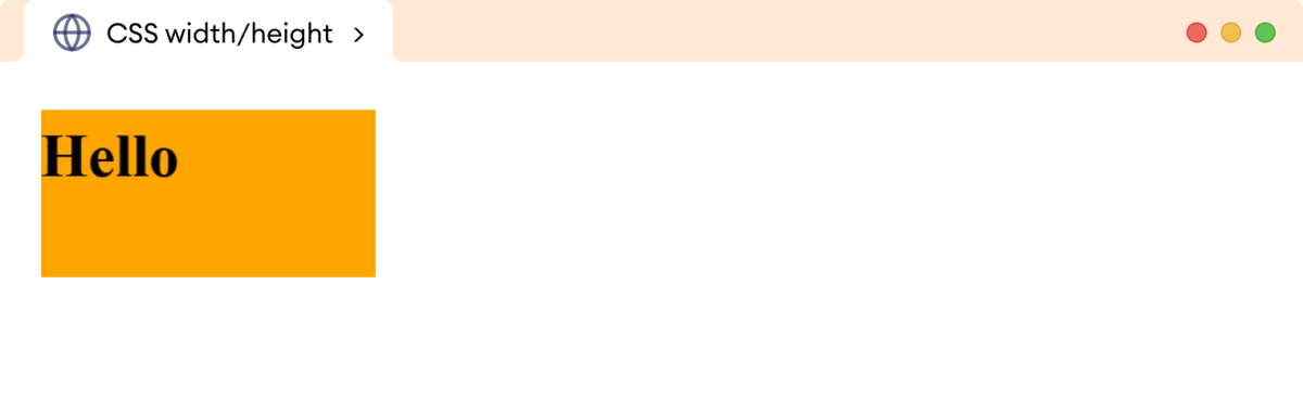 CSS Width/Height Example CSS Width/Height Example