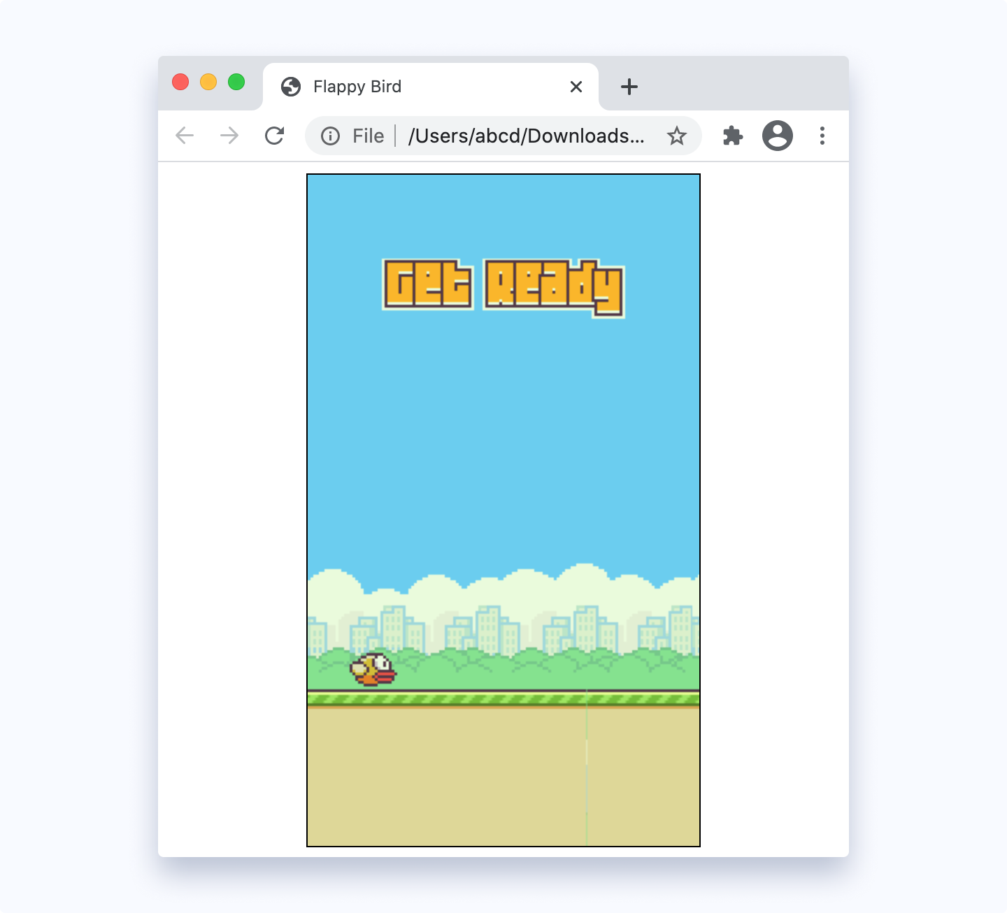 Example of a game created in JS Example of a game created in JS