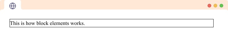 HTML Paragraph is an Inline Element Example of paragraph as an inline element