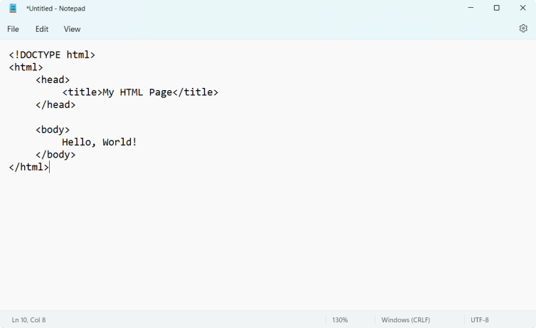 Type HTML Code Type HTML Code