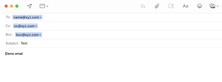 All Pre-filled value from email link Email client with all values pre-filled