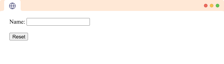 HTML button type reset HTML button type reset