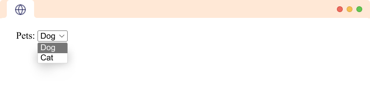 HTML Select tag Open HTML Select tag Open