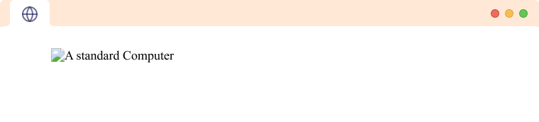 Image alt A broken image with the alt value shown