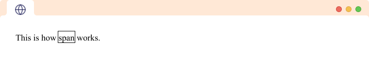 HTML Span is an Inline Element Example of span as an inline element