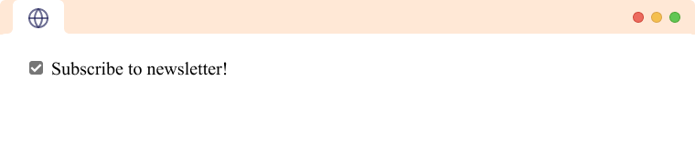 HTML Input type checkbox tag checked example A checked Input Tag type checkbox