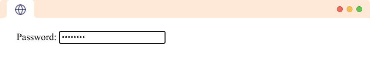 HTML Input type password tag example An Input Tag type password
