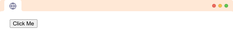 Internal JS example before button click Image of button