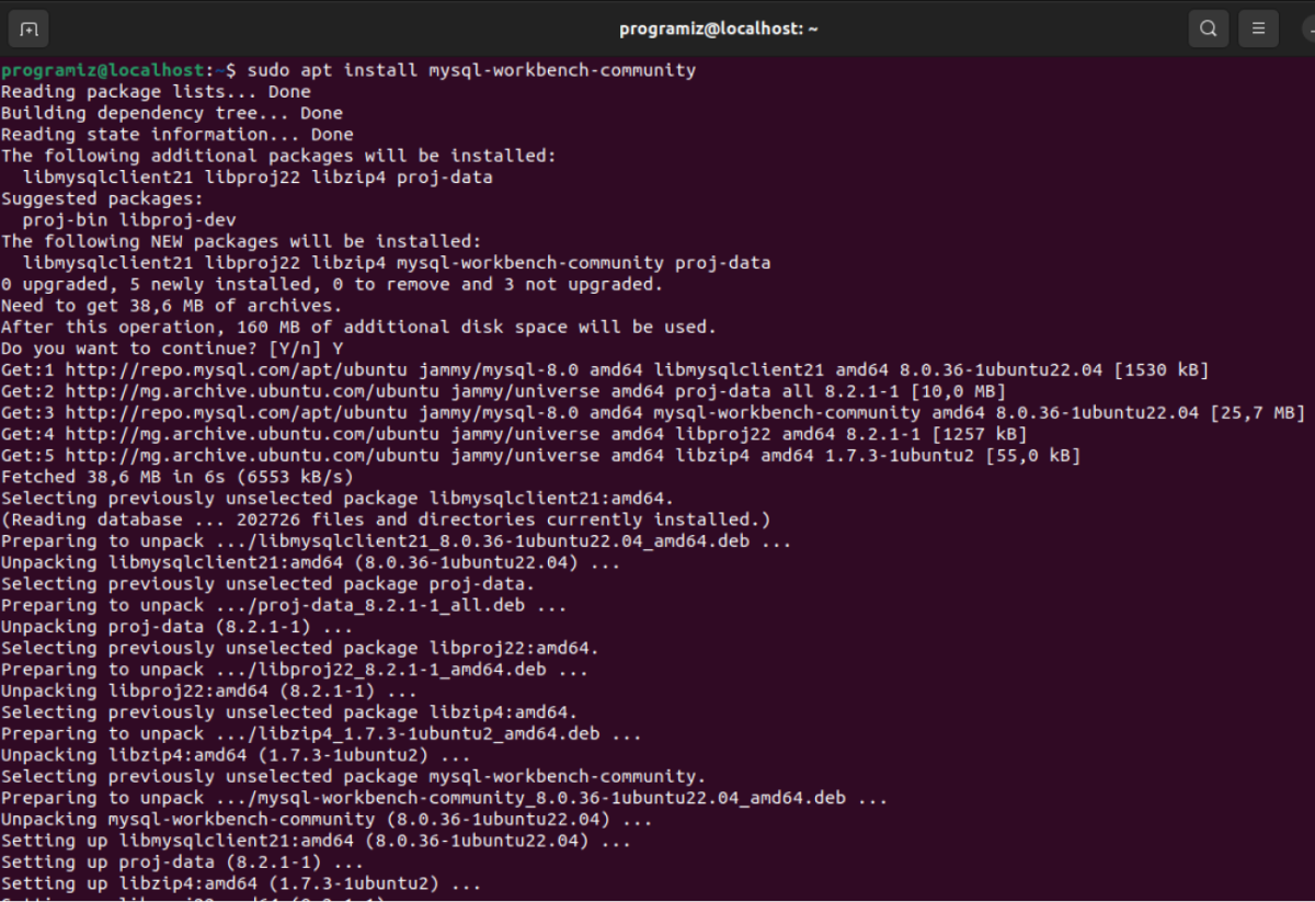 Install MySQL Workbench on Linux Install MySQL Workbench on Linux