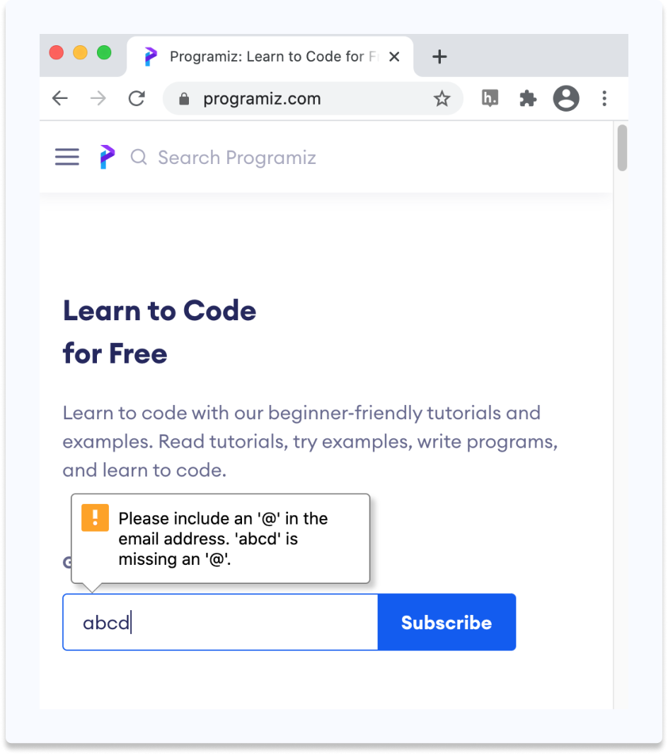 Example of an interactive webpage Example of an interactive webpage
