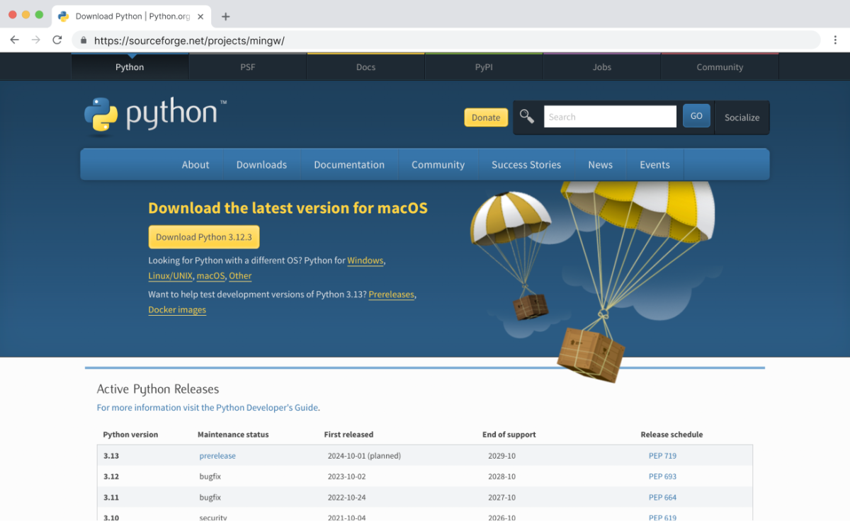 Python Download Page for Mac Python Download Page for Mac