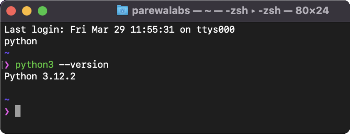 Python Installation Verification for Mac Python Installation Verify for Mac