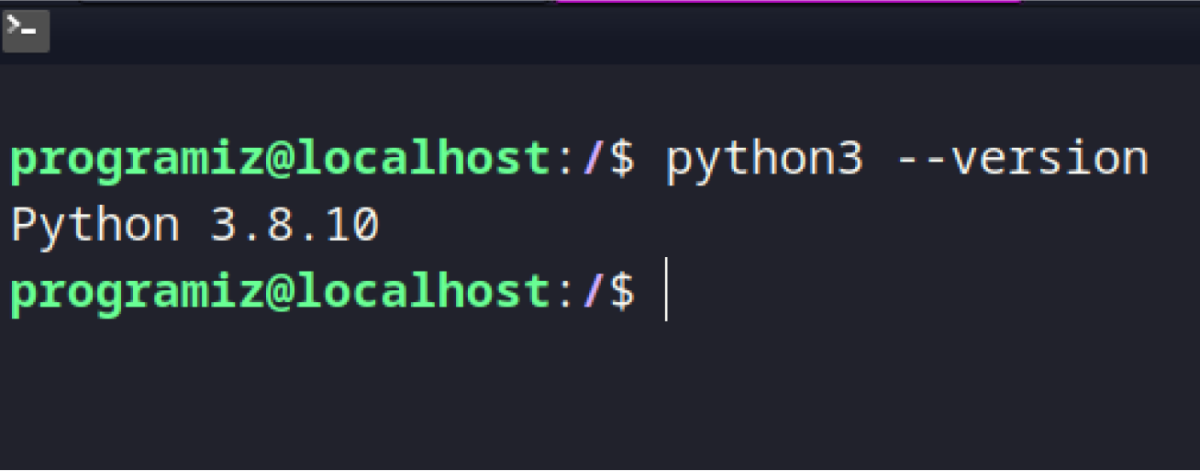 Python Installation Verify for Linux Python Installation Verify for Linux