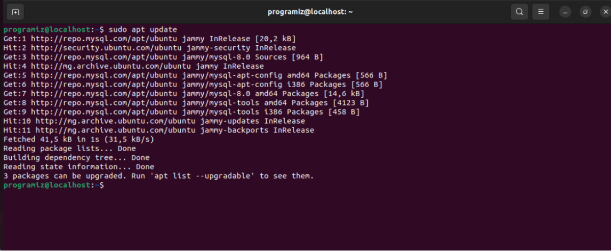 Update Ubuntu System Update Ubuntu System
